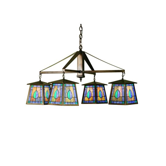 Mackintosh Leaf Large Chandelier by Meyda Lighting