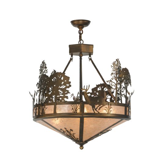 Deer Through the Trees 60 Inch Pendant Light by Meyda Lighting