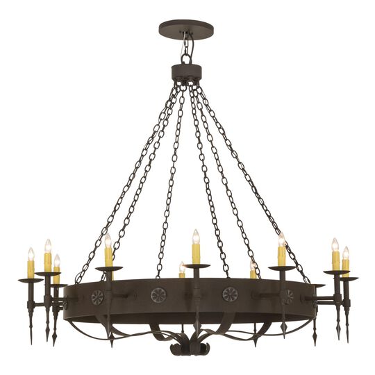 Warwick 66 Inch 12 Light Chandelier by Meyda Lighting