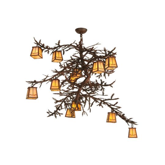 Pine Branch Valley View 48 Inch 12 Light Chandelier by Meyda Lighting