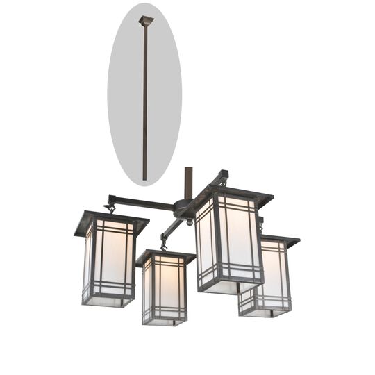 Hyde Park Wright 33 Inch 4 Light Chandelier by Meyda Lighting