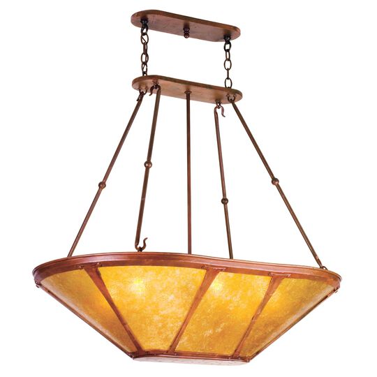 Van Erp Amber Mica 42 Inch Large Pendant by Meyda Lighting