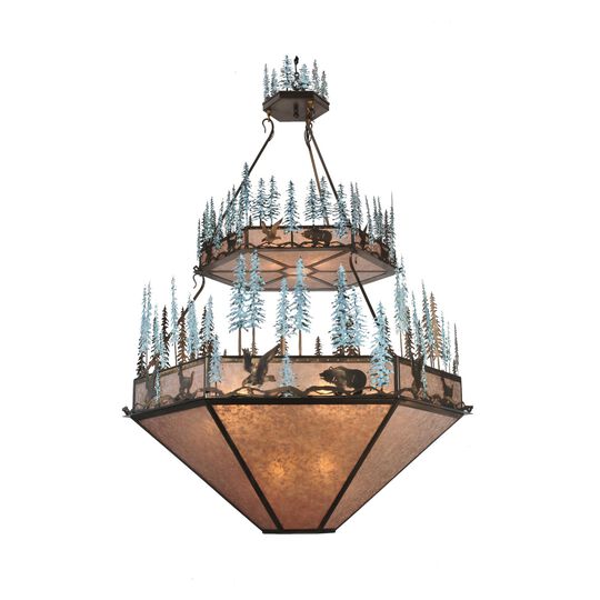 Wildlife At Pine Lake 60 Inch Large Pendant by Meyda Lighting