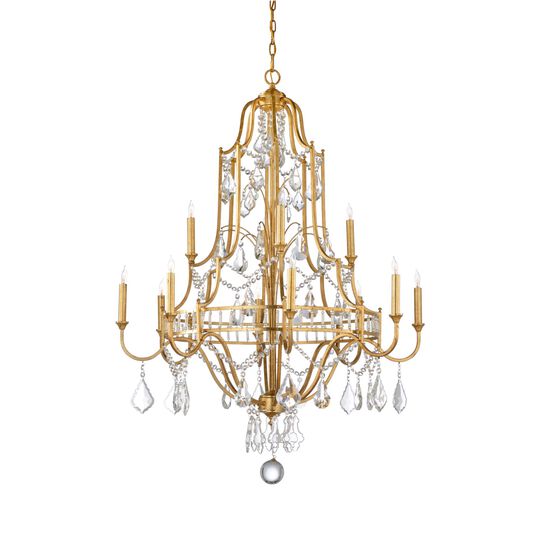 Buckhead 35 Inch 12 Light Chandelier by Wildwood