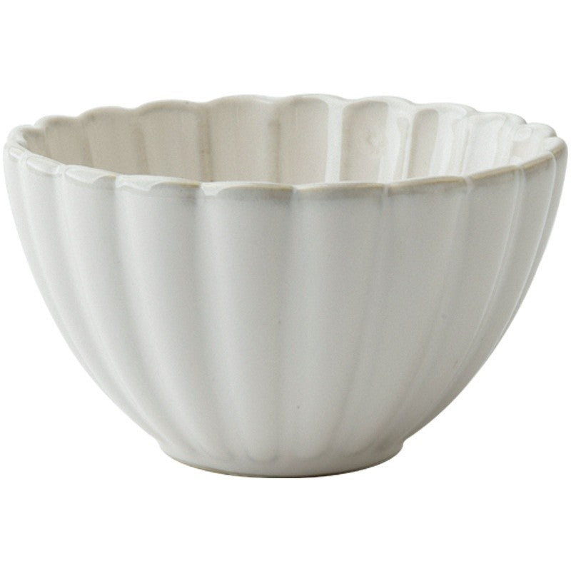 Aoxue Embossed Retro Kiln Rice Bowl