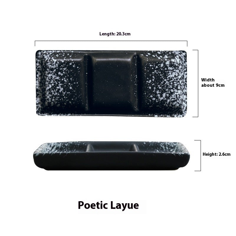 Horizon Slate Rectangular Serving Plate