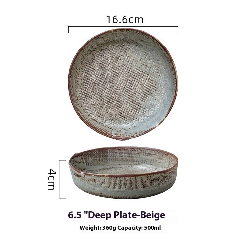 Kumo Vintage Deep Ceramic Plate