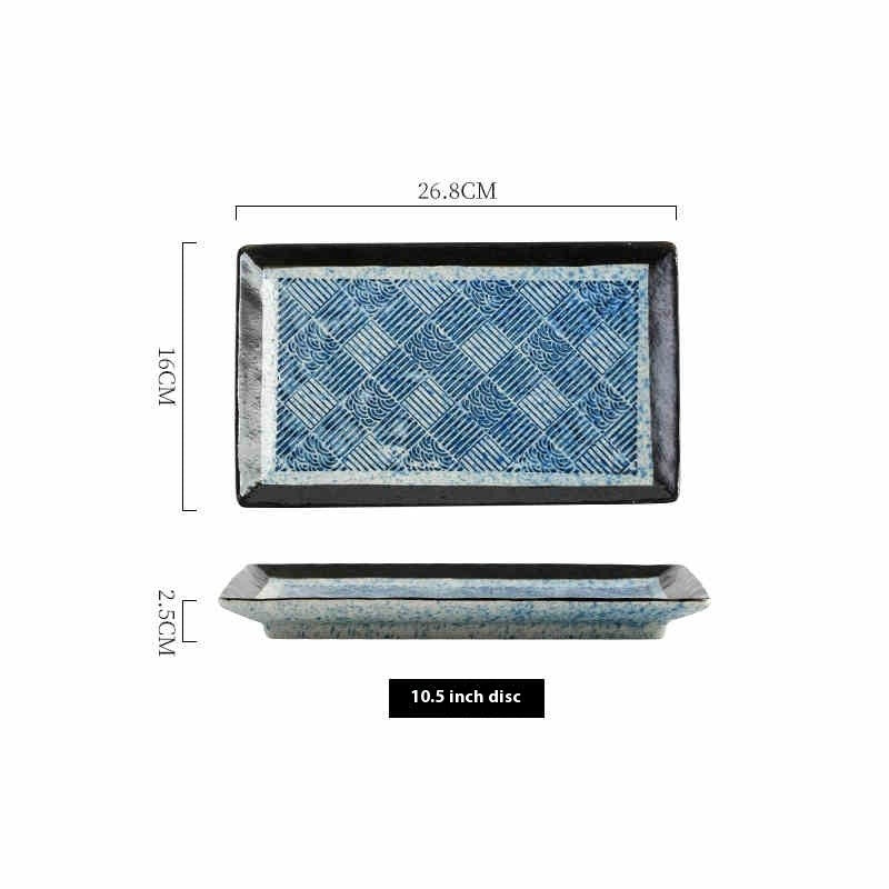 Lotus Edge Rectangular Serving Plate