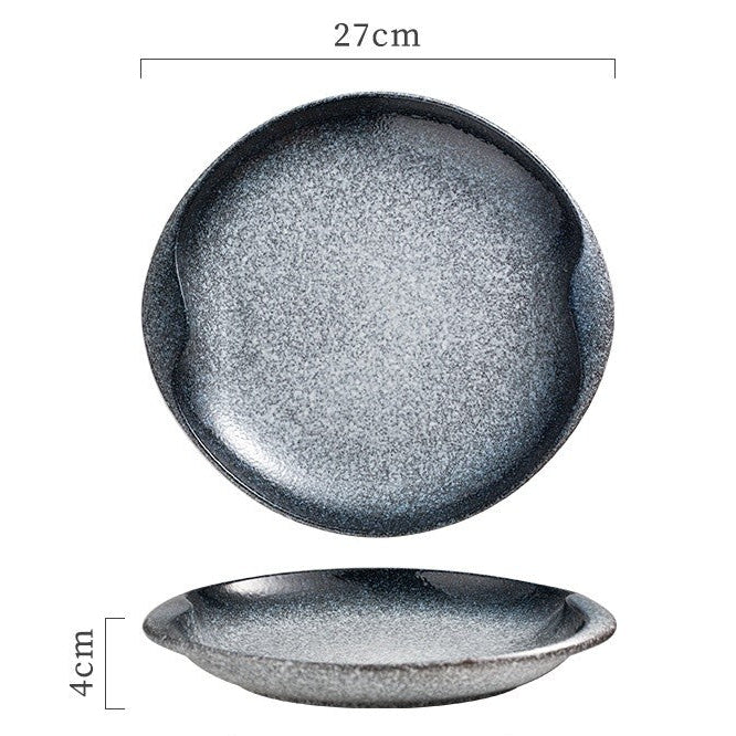 Luna Twin-Handle Ceramic Serving Plate