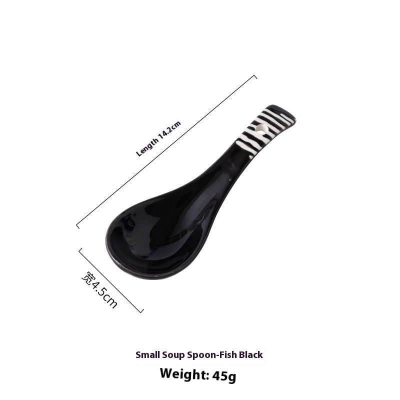 Meadowfolk Patterned Ceramic Spoon