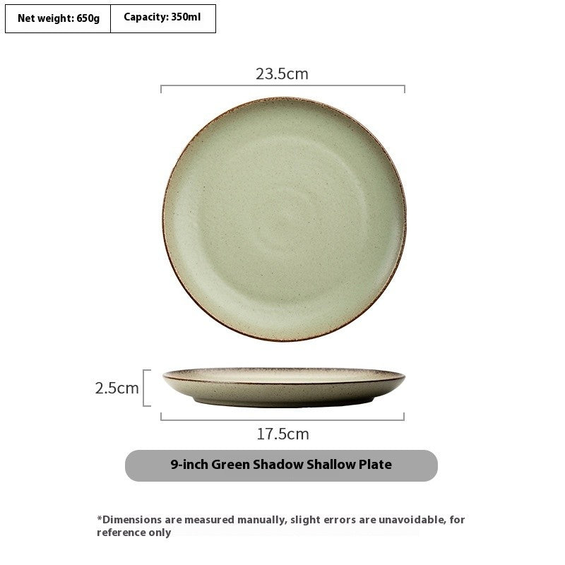 Mossglow Rustic Dining Plate