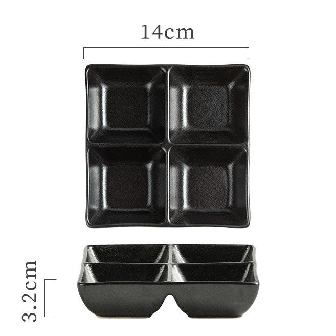 QuadraGlaze Four-Section Sauce Plate