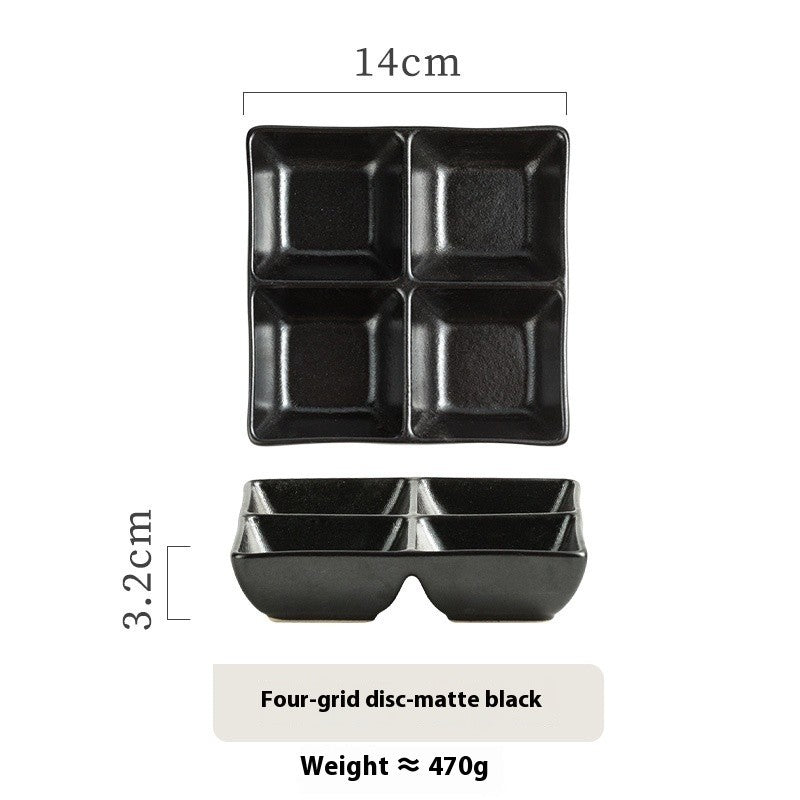 QuadraGlaze Four-Section Sauce Plate