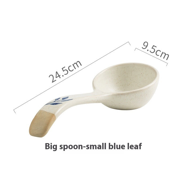Willowcrest Ceramic Long Spoon