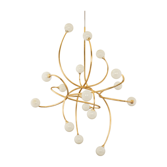Corbett Signature 16 Light Gold Leaf Chandelier Ceiling Light