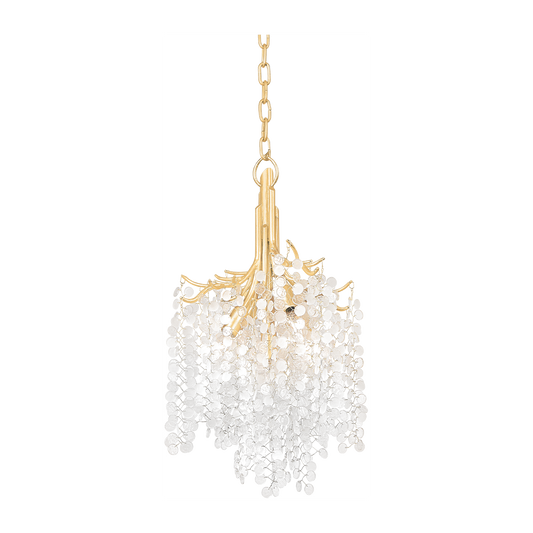 Corbett Genoa 5 Light Gold Leaf Chandelier Ceiling Light