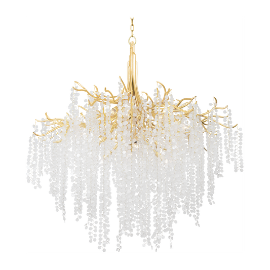 Corbett Genoa 12 Light Gold Leaf Chandelier Ceiling Light
