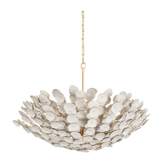 Corbett Aimi 12 Light Vintage Gold Leaf Chandelier Ceiling Light