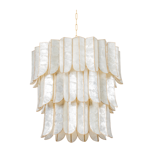 Corbett Cartagena 16 Light Vintage Gold Leaf Chandelier Ceiling Light