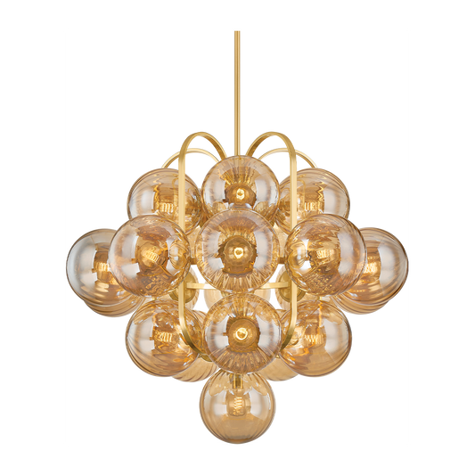 Corbett Cronus 21 Light Vintage Polished Brass Chandelier Ceiling Light