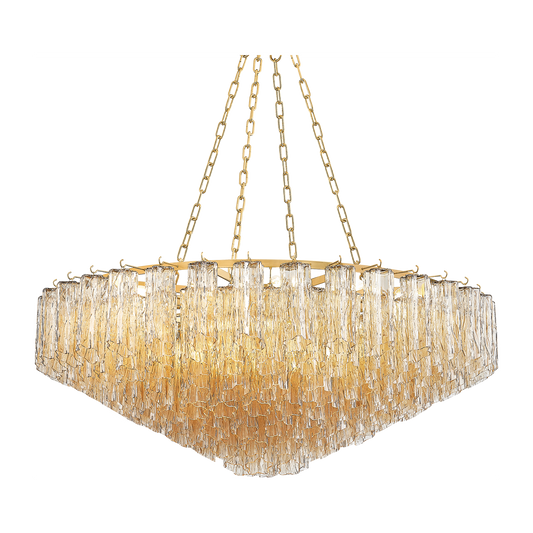 Hudson Valley Lighting Watertown 21 Light 46 inch Aged Brass Chandelier Ceiling Light