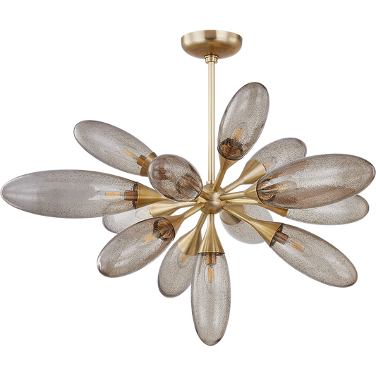 Corbett Cordoba 13 Light Vintage Brass Chandelier Ceiling Light