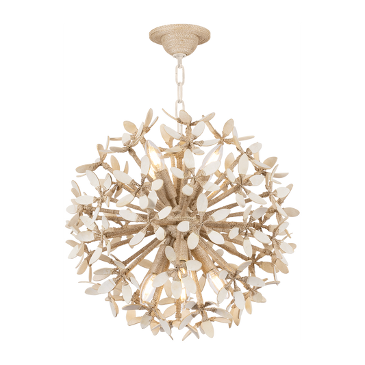 Corbett Corfu 8 Light Ivory Coco Chandelier Ceiling Light