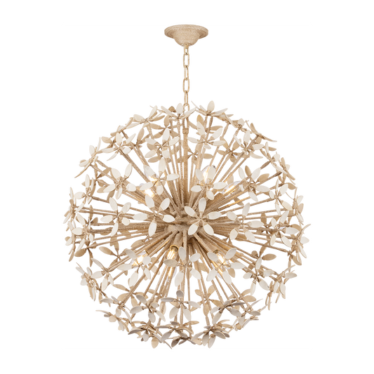 Corbett Corfu 10 Light Ivory Coco Chandelier Ceiling Light