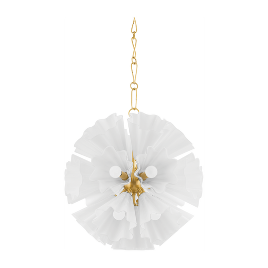 Hudson Valley Lighting Capri 22 Light 24 inch Aged Brass Chandelier Ceiling Light