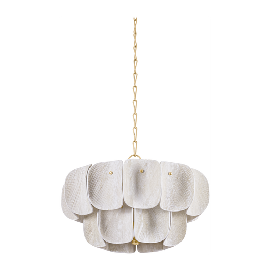 Hudson Valley Lighting Amalfi 8 Light Vintage Gold Leaf Chandelier Ceiling Light