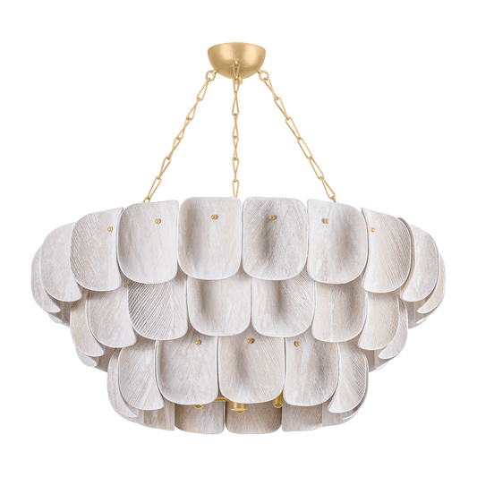 Hudson Valley Lighting Amalfi 16 Light Vintage Gold Leaf Chandelier Ceiling Light