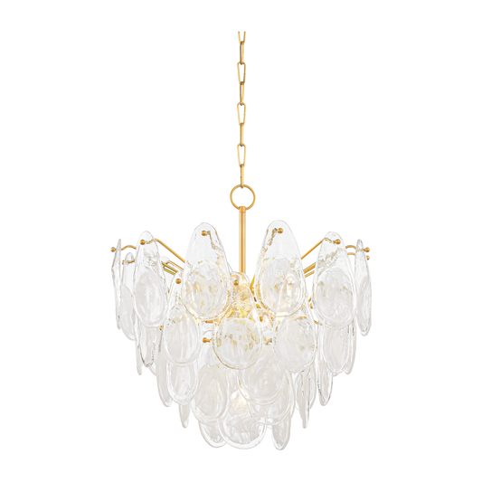 Hudson Valley Lighting Darcia 7 Light 24 inch Aged Brass Chandelier Ceiling Light
