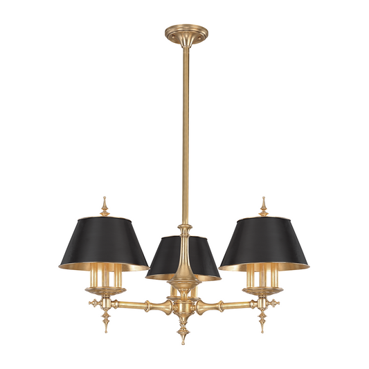 Hudson Valley Lighting Cheshire 9 Light 36 inch Aged Brass Chandelier Ceiling Light