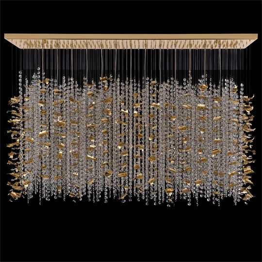 Floating 60 Inch 13 Light Semi Flush Mount by Allegri