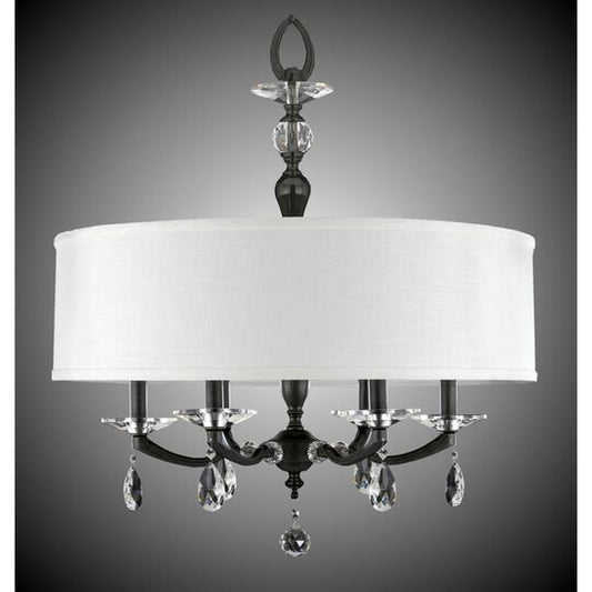 Kensington 6 Light Mini Chandelier by American Brass and Crystal