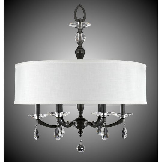 Kensington 6 Light Mini Chandelier by American Brass and Crystal