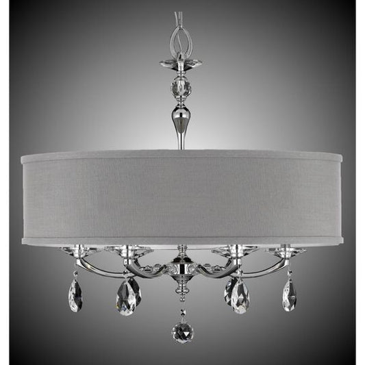 Kensington 6 Light Mini Chandelier by American Brass and Crystal