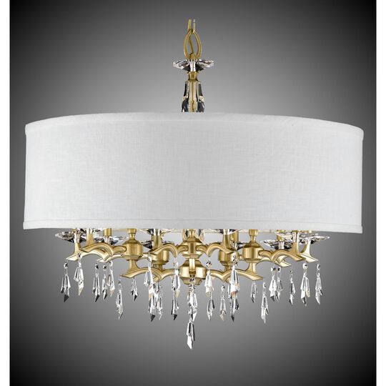 Kaya 10 Light Chandelier by American Brass and Crystal