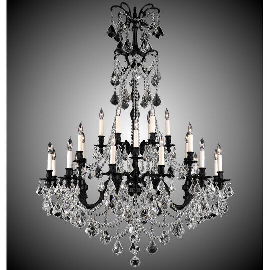 Sterling 32 Light Mini Chandelier by American Brass and Crystal