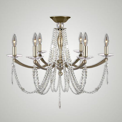 Kensington 26 Inch 6 Light Semi Flush Mount by American Brass and Crystal