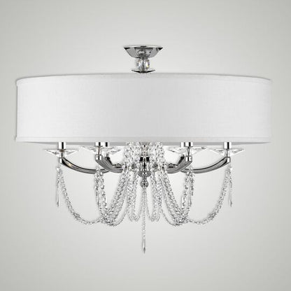 Kensington 28 Inch 6 Light Semi Flush Mount by American Brass and Crystal