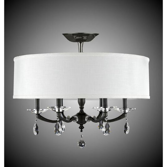 Kensington 6 Light Semi Flush Mount by American Brass and Crystal