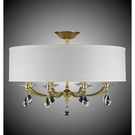 Kensington 8 Light Semi Flush Mount by American Brass and Crystal