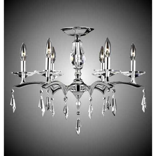 Kaya 6 Light Flush Mount by American Brass and Crystal