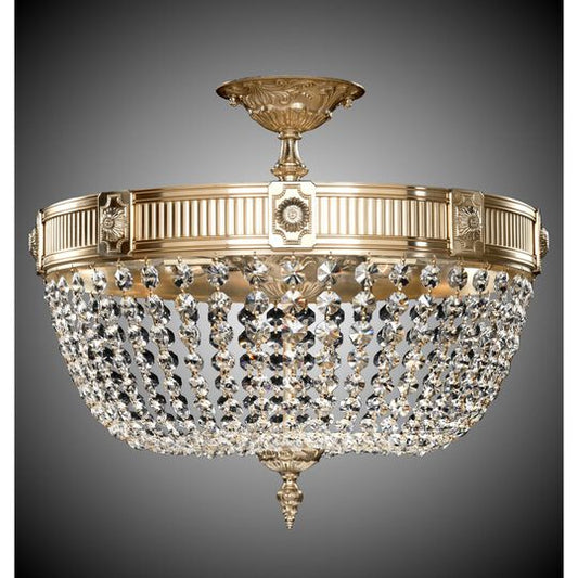 Valencia 19 Inch 9 Light Flush Mount by American Brass and Crystal