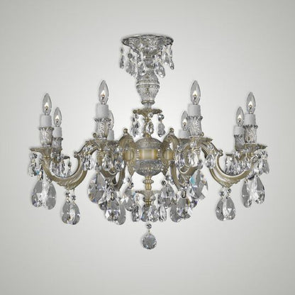 Marlena 25 Inch 8 Light Semi Flush Mount by American Brass and Crystal