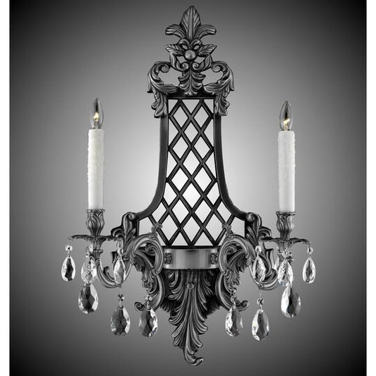 29 Inch Wall Sconce by American Brass and Crystal