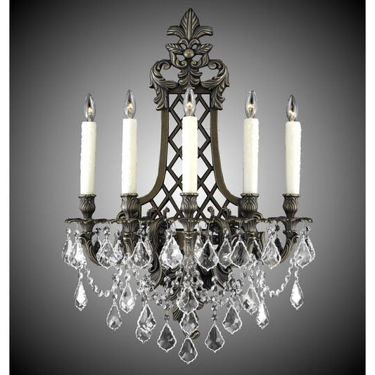 31 Inch Wall Sconce by American Brass and Crystal