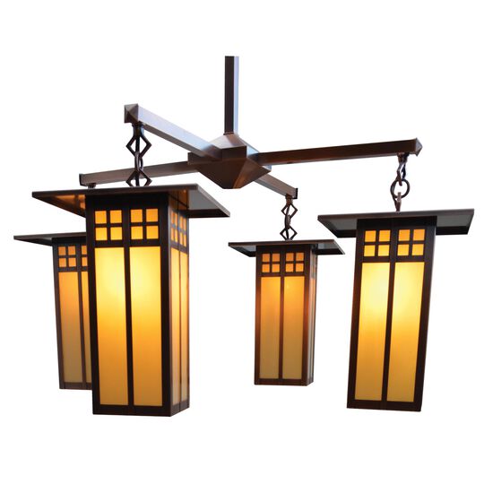 Glasgow 35 Inch Chandelier by Arroyo Craftsman
