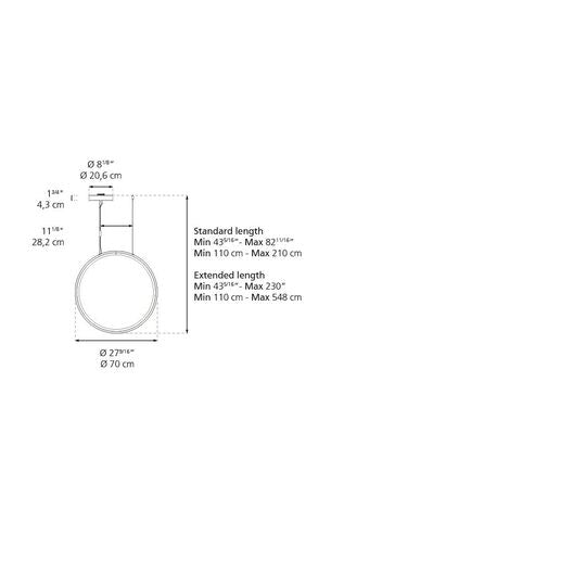 Ernesto Gismondi Discovery 27 Inch LED Large Pendant by Artemide